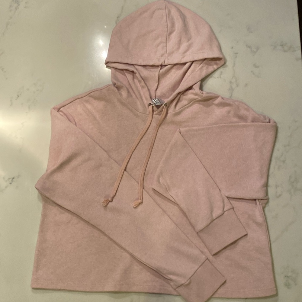 Lightweight Divided Pink Hoodie